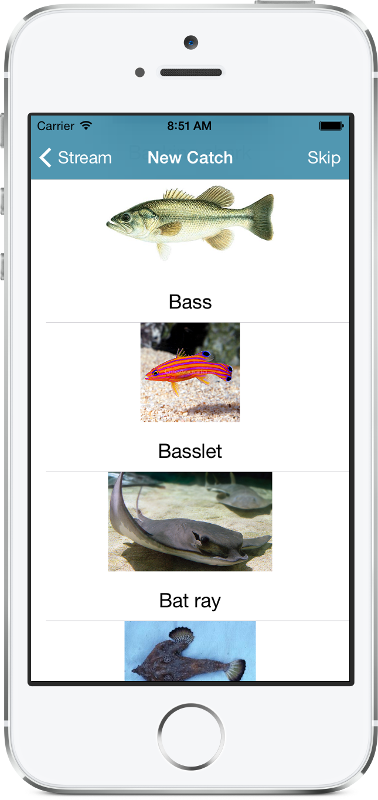 iphone screenshot identify different fish species